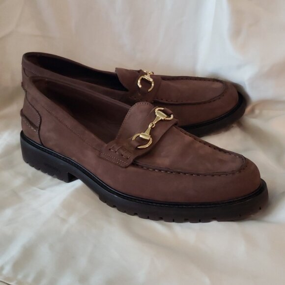 Vinny\'s Le Club Snaffle Bit Loafer Brown Nubuck Lightweight Lug Outsoles Size 10 main image 4